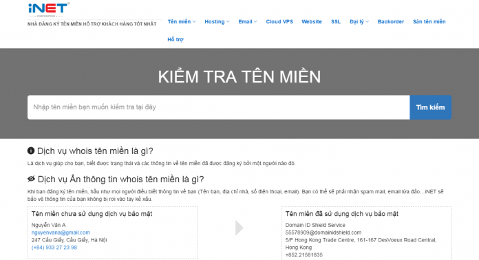 Tại sao phải kiểm tra tên miền Whois iNET
